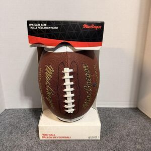 MacGregor Official Size Football Senior 9 Brown Pebble Grip Ballon De Football